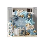 Tinky Winky Okyanus Temalı Baby Shower Set 119 Parça; Baby Kutu ve Lateks Balon Zincir Set