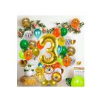 Tinky Winky Safari Temalı Balon Zincir Seti Dogum Günü Konsepti 3