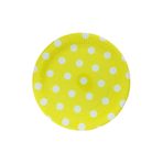 Tinky Winky Tabak Karton Makaron Tabak 23 Cm 8 Adet Sarı Puantiyeli