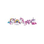 Tinky Winky Unicorn Konsept Folyo Balon - Balon Zinciri Seti - Zincir Balon Konsept Balon Unicorn