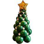 Tinky Winky Yeni Yıl Yılbaşı Christmas Balon Set Yılbaşı Ağacı Balon Zincir Çok Renkli