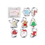 Tinky Winky Yılbaşı Christmas Temalı Kurabiye Kalıbı Metal Kopat Set Cookie Cutters 8 Adet