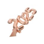 Tinky Winky Yılbaşı New Year Folyo Balon 2025 Yazılı Helyum Balon Seti Rosegold100cm