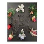 Tinky Winky Yılbaşı Temalı Kurabiye Kalıbı Metal Kopat Set 6'lı Metal