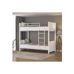 tino furniture Çift Katlı Metal Ayaklı Tokyo Ranza Genç Odası Çocuk Odası 90x190