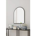 Tino Furniture Siyah Metal Çerçeveli Oval 45X70 cm Ayna