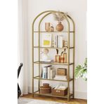 tino furniture Toronto Gold Metal Dekoratif Kitaplık Dresuar