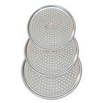 Tinsmith 3'lü Set Lüx Çelik Delikli Pizza Tepsisi 28-32-36