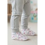 Tiny Feet Kelebek Baskı Detaylı, Peluş Astarlı, Kaydırmaz Tabanlı, Lastikli Bebek Patiği Ev Botu Panduf