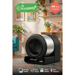 Tiny Kiwipets KPLB-10771 Otomatik Akıllı Kendi Kendini Temizleyen Kedi Tuvaleti | 60L Hacim & Koku Giderici Siyah