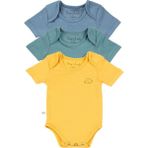 Tiny Lamb Rovigo 3 Parça Unisex Bebek Kısa Kollu Pamuk Bodysuit Takımı Yenidoğan ve Çocuk Hediye Seti - 0 - 3 Ay - Renkli