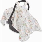 Tiny Lamb Tinylamb Garden Bambu - Pamuk Müslin Puset Örtüsü 75 x 100 - 0-6 Aylık - 0 - 13 kg - Beyaz