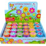 Tiny Mills 24 Adet Bahar Çiçekleri Kelebek Stampers Çocuklar için Bahçe Doğum Günü Partisi Çay Partisi İyilik Periler Parti İyilik Pinata Dolgu Malzemeleri Goody Bag Stuffers Sınıf Ödülleri Karnaval