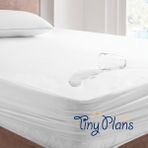 Tiny Plans Havlu Yüzey Fitted Lastikli Sıvı Geçirmez Alez -Full Kenarlı - 180 x 200 cm - Beyaz