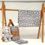 Tiny Plans Lastikli Bebek & Çocuk Çarşafı - 80 x 170 cm - Gri