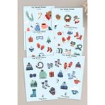 Tiny Stories TR Kış Sticker Seti - 6 Adet / Ajanda, Defter,bullet Journal,scrapbook