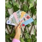 Tiny Stories TR Kitap Ayracı - Çiçek Temalı Özel Kesim-2 - 4x13 cm/ 10'lu Paket (Çift taraflı laminasyonlu)