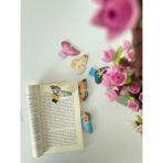 Tiny Stories TR Mıknatıslı Kitap Ayracı - Kelebek Temalı-2 6 Adet - Magnetic Bookmark Page Marker