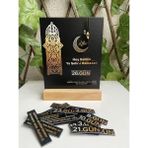 Tiny Stories TR Ramazan Özel Mıknatıslı Pano Seti + Tahta Stand (29 Adet Ayet,gün,1 Adet Desen,kandil,hoşgeldin)