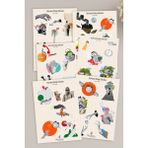 Tiny Stories TR Sürreal Kolaj Temalı Sticker Seti - 6 Adet / Vintage, Ajanda, Defter,bullet Journal,scrapbook