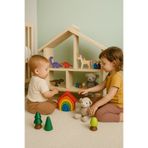 tiny wood Ahşap Montessori Çocuk Oyun Evi - Doğal El Yapımı Büyük Boy Oyuncak Ev