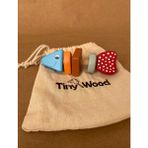 Tiny Wood Doğal Ahşap Balık Çıngırak – El Yapımı, Montessori Uyumlu Bebek Oyuncağı - Standart