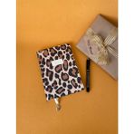 Tiny Wood Leopar Desenli A5 Çizgili Defter – Sert Kapaklı 96 Yaprak - Kahverengi