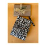 Tiny Wood Leopar Desenli Deri Kaplı Kilitli Ajanda | Hesap Makineli | Tarihsiz Planlayıcı