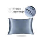 Tinybabyconcept %100 Ipek Saten 50x70 Cm 2 Adet Yastık Kılıfı Mavi Renk