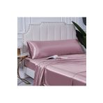 Tinybabyconcept Natural İpek Dokulu Pamuk Saten Yastık Kılıfı Boncuk Silikon Dolgulu Yastık 50x135 cm Gül
