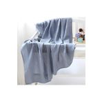 Tinybabyconcept Soft Organik % 100 Pamuk Tek Kat Müslin Kundak Örtüsü Bebek Batteniyesi Mavi Renk 110x110 Cm
