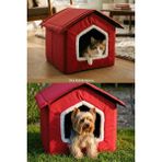Tinypati Vira Su Geçirmez Kedi ve Köpek Yatağı - Kırmızı