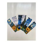 tinystoriestr Kitap Ayracı - Van Gogh Temalı 6'lı Set - Custom Die-Cut Laminated Bookmark