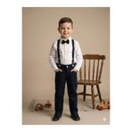 tinytrends Erkek Bebek&Çocuk Desenli Salopet Takım Elbise