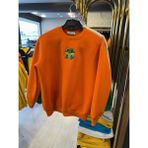 Tinyvoi Bisiklet Yaka Nakışlı 3 Iplik Şardonlu Çocuk Sweatshirt - Turuncu - 5 - 6 Yaş