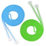 TIOPSUUO Çocuklar İçin Atlama İpi, Atlama İpi Çocuklar, Ayarlanabilir Yumuşak Atlama Halatı, PVC Kulplu ve Arka Kapaklı Bebek Atlama İpi Çocuklar, Erkekler, Kızlar, Kadınlar, Erkekler, Egzersiz Aktivitesi,