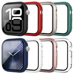 Tiorecime Apple Watch Serisi 10 46 mm için 8'li Paket Kılıf, Temperli Cam Ekran Koruyucu, Darbeye Dayanıklı Sert PC Tampon, Çizilmeye Dayanıklı Koruyucu Kapak, iWatch S10 46 mm Aksesuarlarla Uyumlu