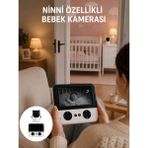 Tios Shop Krm 720P Bebek Kamerası Uzaktan Kontrollü Gece Görüşlü Monitör Krm