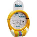 Tios Shop Krm Şifreli Kalın Bisiklet Kilit Çelik Tel Turuncu Renkli Kılıf 12MMX80CM (5047) Krm