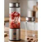 Tios Shop Krm USB Type C Şarjlı Cam Blender 6 Lı Smoothie ve Shake Blender Krm