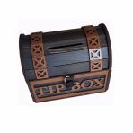 TİP BOX AHŞAP KUMBARA SANDIK TİPİ TİPBOX KİLİTLİ BAHŞİŞ KUTUSU