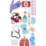 Tıp Doktor Hemşire Sticker Telefon Laptop Notebook Tablet Defter Matara Stiker Etiket ST1153