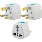 Tip G Ingiliz Adaptör Fişi - Hindistan, Ingiltere, Dubai, Hong Kong, Irlanda, Singapur, Hac ve Umre Uyumlu, 2 ve 3 Uçlu Fiş Dönüştürücü Priz, Uluslararası Seyahat Adaptörü