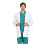 TıpMod Bay Orta Boy Ceket Yaka Doktor Önlüğü - Beyaz