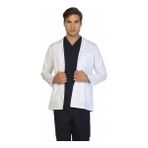 TıpMod Erkek Kısa Boy Ceket Yaka Doktor Önlüğü - Beyaz