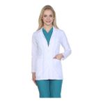 TıpMod Kadın Ceket Yaka Kısaboy Doktor Önlüğü - XL - Beyaz