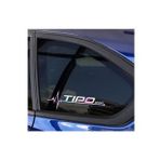 Tipo Yan Cam Sticker Oto Kapı 20 Cm X 7 Cm Hologram c34