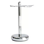 Tıraş Bıçağı Tutucusu. Jilet Tutucu Pratik Erkek Tıraş Fırçası Standı, Taşınabilir Bakır Tıraş Fırçası Tutucu, Moda Erkek 15Cm Gümüş Tıraş Standı Seti