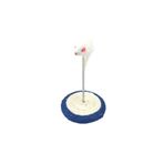 Tırmalamalı Fareli Hacı Yatmaz Kedi Oyuncağı 26x15cm Mavi