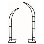 Tırmanma Bitkileri ve Çiçekleri için Bu Metal Düğün Kemeri Tabanlı Balon Kemeri Düğünler Partiler Özel Etkinlikler için Siyah Bahçe Kemeri 180x150 cm Dekoratif Pera